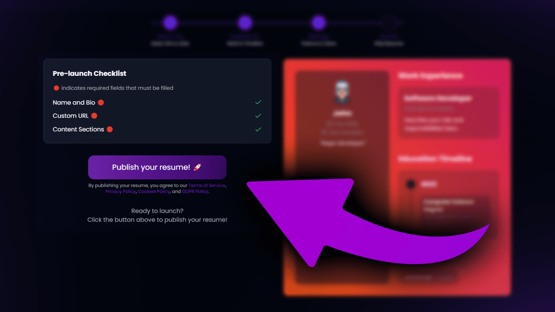 Link-in-Bio Resume - Step 4: Share & Track Views
